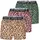 Lousy Livin Boxershorts mit lässigem Leo-Print rosa L 3er Pack