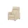 Hukla Relaxsessel Pascal Leder 83 x 105 x 90 cm Creme drehbar