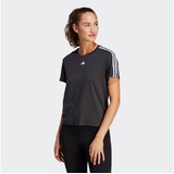 adidas Damen T-Shirt (Short Sleeve) Tr-Es 3S T, Black/White, IC5039, XS