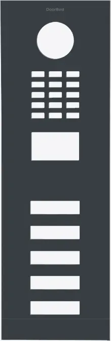 DoorBird D2105V Frontblende Anthrazitgrau, Edelstahl, pulverbeschichtet, seidenmatt