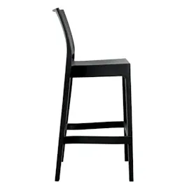 CLP 2er Set Barhocker Maya Kunststoff schwarz