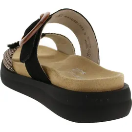 REMONTE Damen D2N51, Frauen Slipper,Pantoletten,Slip on,Freizeitschuhe,Schlupfschuhe,schluepfschuhe,Slides,Slip-ons,Mules,schwarz Kombi (03),36 EU - Schwarz - 36