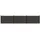 vidaXL Zaunlatte 3 pcs  Schwarz/Aluminium