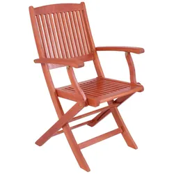 2er Set Klapparmstuhl Stuhl Balkonstuhl Holz