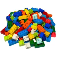 LEGO® Spielbausteine LEGO® DUPLO® 2x2, 2x4 Bausteine Grundbausteine Gemischt - 3437 3011, (Creativ-Set, 10 St), Made in Europe bunt