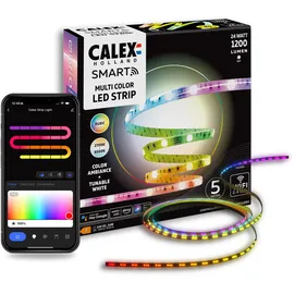 Calex Smart LED-Strip Striplight, Länge 5 m, CCT, RGB, WLAN