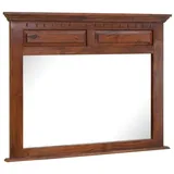 Massivmoebel24 Spiegel Akazie 110x6x87 nougat lackiert OXFORD #328 - 2 Jahre Gewährleistung - mind. 14 Tage Rückgaberecht - Braun