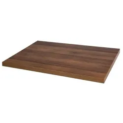 Bolero vorgebohrte rechteckige Tischplatte Rustic Oak