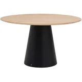 Musterring Esstisch, Eiche, Holz, Eiche, massiv, rund, Säule, 130x76x130 cm, in verschiedenen Größen erhältlich, Variantenauswahl, Gestellauswahl, Esszimmer, Tische, Esstische, Esstische rund