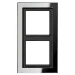 Jung GCRD2982 Rahmen 2fach, senkrechte und waagerechte Montage, Metall verchromt, LS-DESIGN, glanzchrom