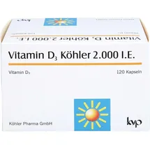 Köhler Pharma GmbH Vitamin D3 Köhler 2.000 IE Kapseln 120 St.