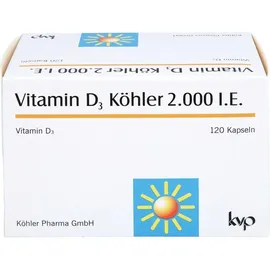 Köhler Pharma GmbH Vitamin D3 Köhler 2.000 IE Kapseln 120 St.