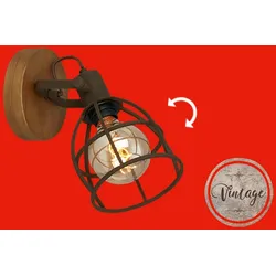 BRILONER LEUCHTEN LED Deckenspot "KORBO", braun (braun, holzfarben), Lampen