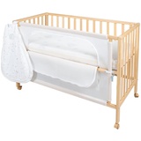 roba Room Bed safe asleep Beistellbett natur inkl. Komplettset sternenzauber