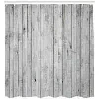 ABAKUHAUS Duschvorhang 175 x 220 cm grau und weiß