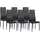 Albatros Esszimmerstuhl Milano Kunstleder schwarz 6er Set