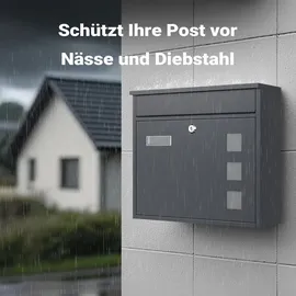 Wiltec Briefkasten V12 Anthrazit