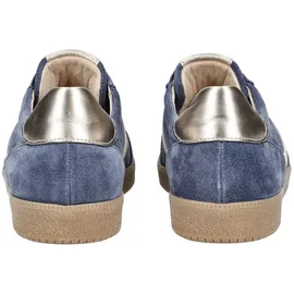 Gabor Damen Sneaker Veloursleder Blau/Weiß 41