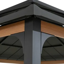 Sunjoy Stahl Gazebo Pasu - 300cm x 300cm, anthrazit