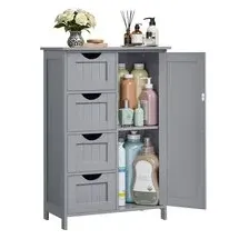 VASAGLE Badezimmerschrank 4 Schubladen