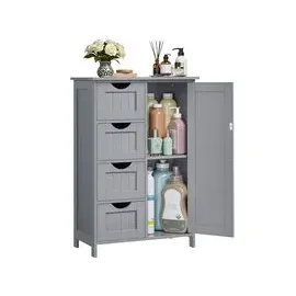VASAGLE Badezimmerschrank 4 Schubladen