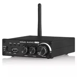 Douk Audio 320W Bluetooth 5.0 HiFi-Verstärker Empfänger 2.0-Kanal Stereo Power Amplifier Subwoofer Amp Mini Class D Integrierter Verstärker USB Music Player für Passivlautsprecher zu Hause (M1 PRO)