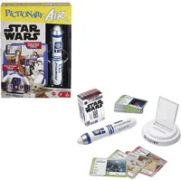 Mattel Games Pictionary Air Star Wars Familien-Zeichenspiel, Lightpen, 112 doppelseitige Hinweiskarten, Freisprecheinrichtung, Geschenk für 8 Jahre