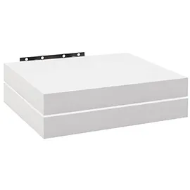 Woltu Wandregal Bücherregal 25 x 22,9 x 3,8 cm Weiß