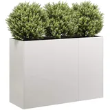 vidaXL Pflanzkübel 120 x 40 x 80 cm Weiß