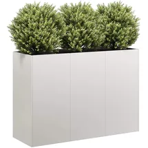 vidaXL Pflanzkübel 120 x 40 x 80 cm Weiß