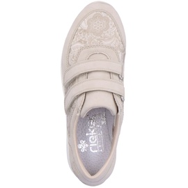 Rieker Damen N1168 Halbschuhe, beige, 40