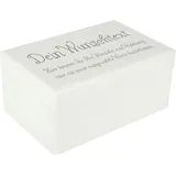 Creative Deco Weiße Personalisierte Geschenke Wunschtext Holzkiste | Dein Eigener Beliebig Text Individuelle Geschenk JGA | Geschenkkiste Geschenkbox | Für Frauen, Männer und Paar | 30 x 20 x 14 cm
