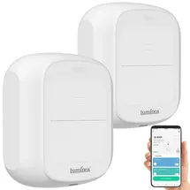Luminea Home Control 2er-Set Smarte WLAN-Fernbedienung mit 2 Tasten, Licht & Szenen steuern