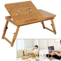 Laptoptisch Betttisch Notebooktisch Bett Tisch Bambus höhenverstellbar