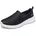 Damen Sneaker Black Textile White Trim 40 EU