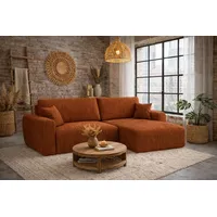 kaiser möbel Ecksofa Cordstoff 2-Sitzer Orange