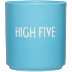 Design Letters - AJ Favourite Porzellan Becher, High Five / swim cap blue