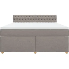 vidaXL Boxspringbett 180 x 200 cm Taupe