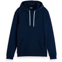 Scotch & Soda SCOTCH&SODA Herren Hoodie - Core, Logo Sweatshirt, Kapuze, einfarbig, Baumwolle Dunkelblau M