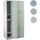 Mendler Schließfach Boston T829, Schließfachschrank Wertfachschrank Spind, Metall 6 Fächer ~ grün