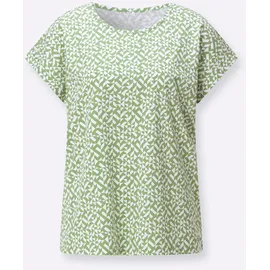 Casual Looks WITT WEIDEN Druck-Shirt in eucalyptus-ecru | Gr.: 44
