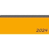 E&Z Verlag Gmbh Schreibtischkalender Tischkalender 2024 in der Trendfarbe dunkelgelb gelb