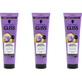 Schwarzkopf Gliss Blonde Perfector 2-in-1 Purple Aufbau Maske 200 ml