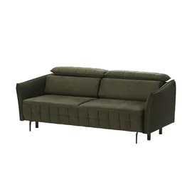 Smart Schlafsofa mit verstellbaren Kopfstützen Momoka ¦ grün ¦ Maße (cm): B: 226 H: 90 T: 104.0