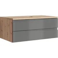 ByLIVING SHAPE, Breite 80 cm, Artisan Eiche/anthrazit, Griffleiste