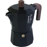 Pintinox Black&Wood 3 Tassen Schwarz