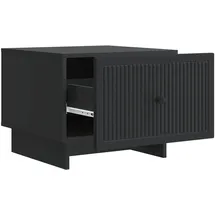 vidaXL Couchtisch mit Schubladen Schwarz Holz 49 x 50 x 40 cm