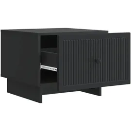 vidaXL Couchtisch mit Schubladen Schwarz Holz 49 x 50 x 40 cm