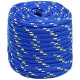 vidaXL Bootsseil Blau 18 mm 100 m Polypropylen