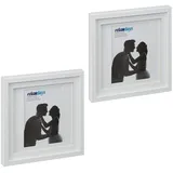 Relaxdays Bilderrahmen Relaxdays Weiß 25x35 cm 2er Set